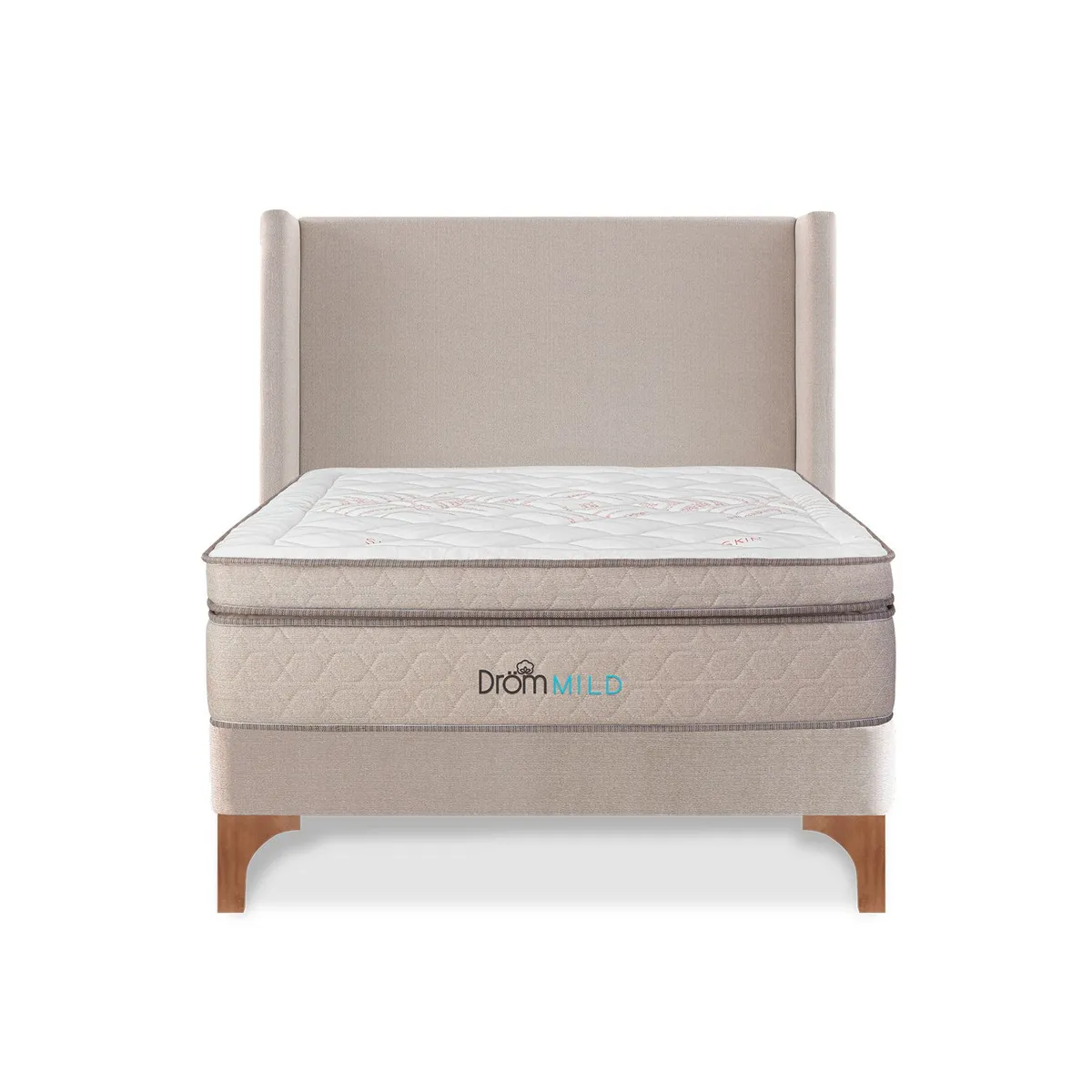 DROM - Dormitorio Europeo Mild 2 Plz + 2 Almohadas Viscoelásticas + Protector