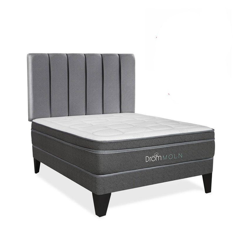 DROM - Dormitorio Europeo Moln 2 Plz + 2 Almohadas Viscoelásticas + Protector