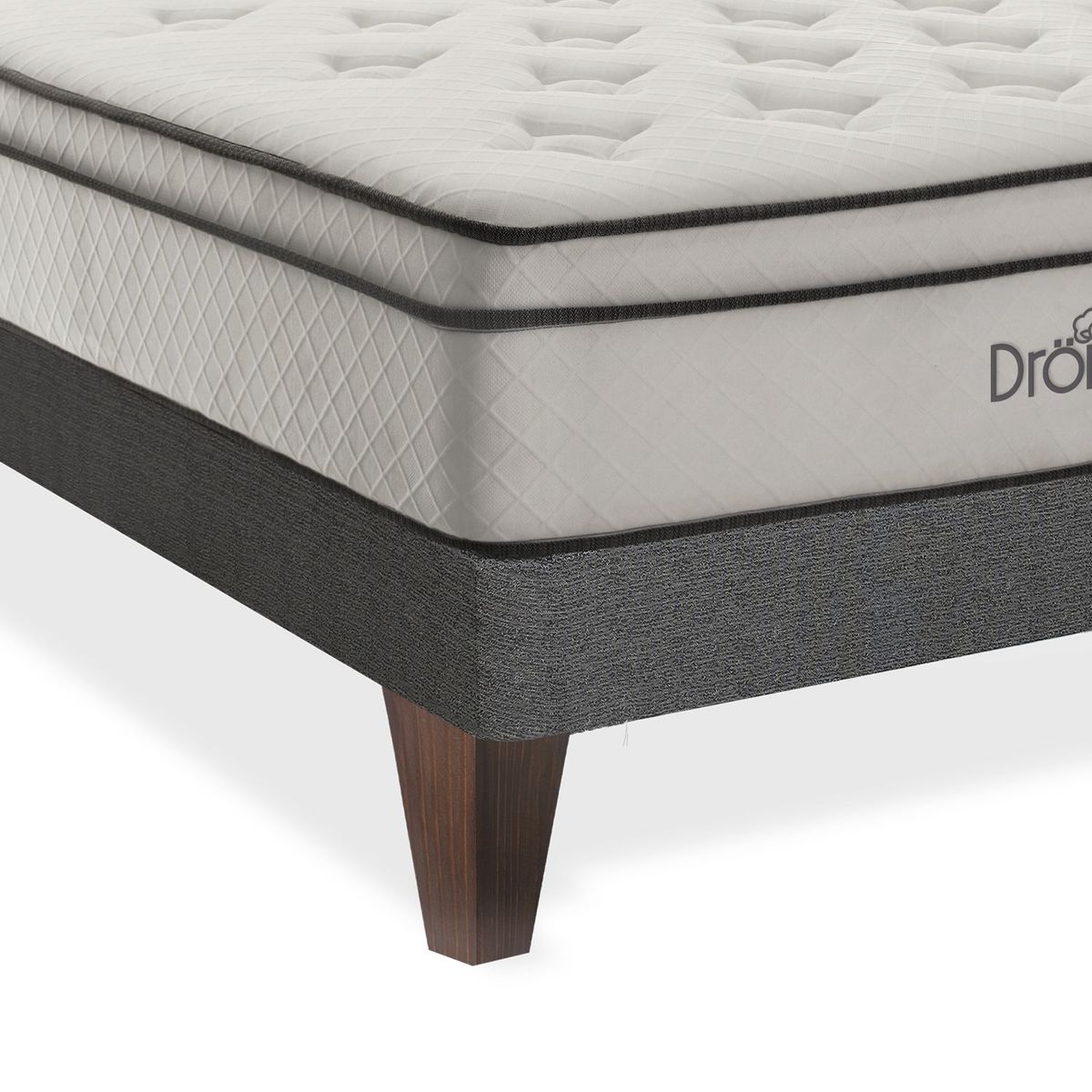 DROM - Dormitorio Europeo Fred 2 Plz + 2 Almohadas Viscoelásticas + Protector