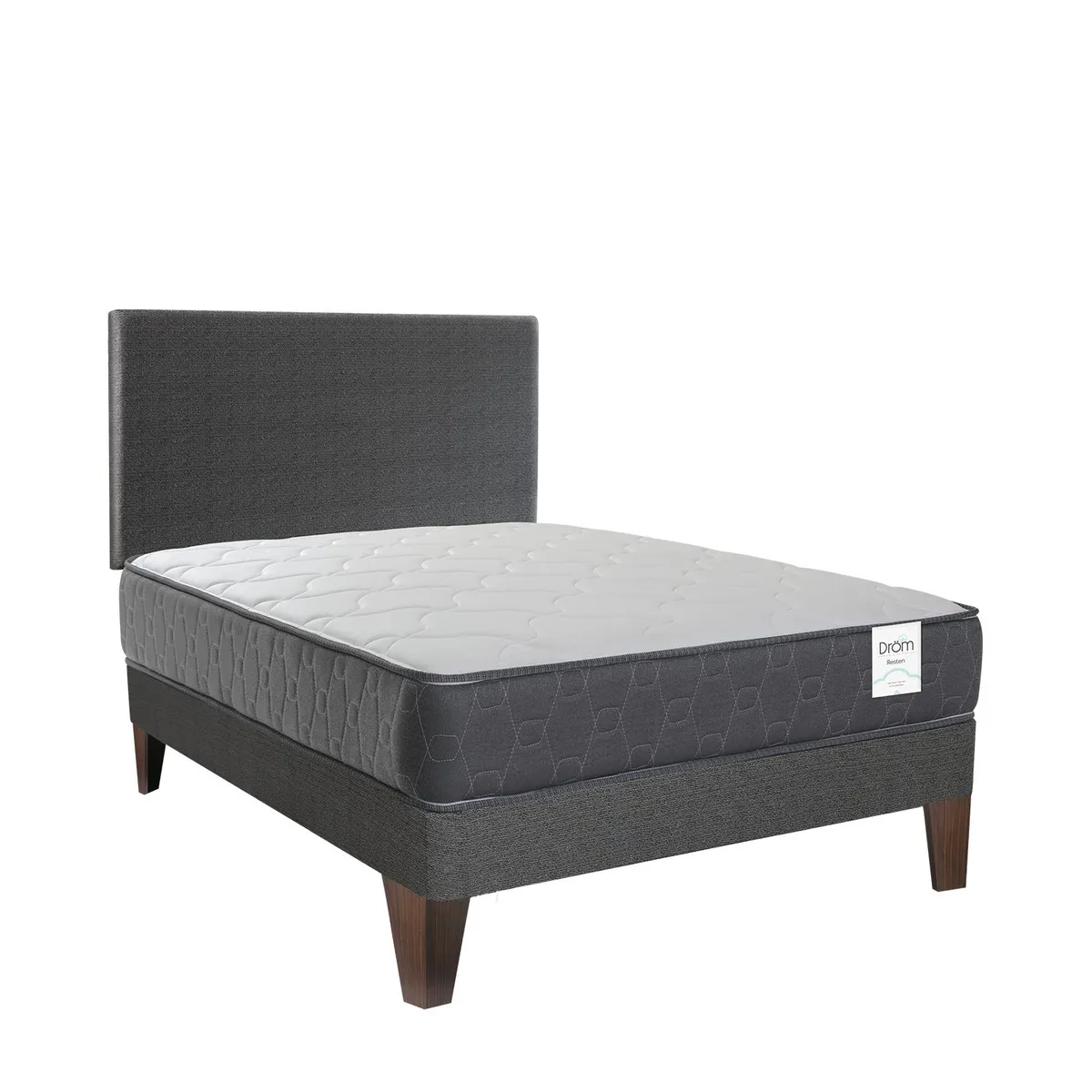 DROM - Dormitorio Europeo Resten 1.5Plz + 1 Almohada Viscoelástica y Protector