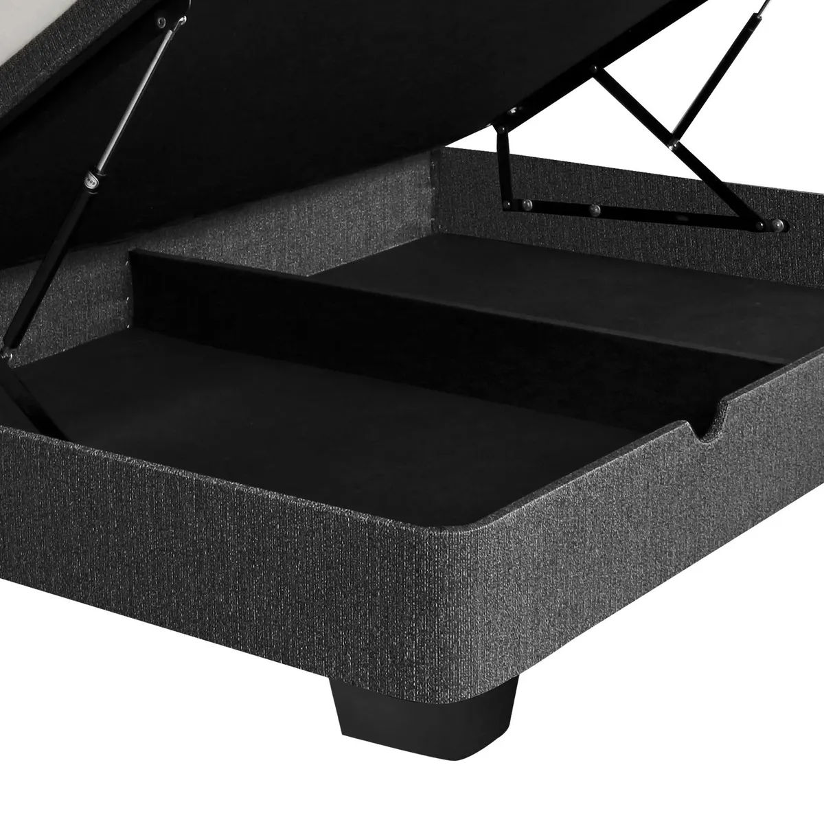 DROM - Cama Boxet Fred 2Plz + 2 Almohadas Viscoelásticas y Protector