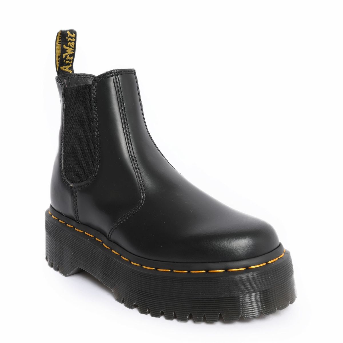 DR MARTENS - Botas Mujer Dr. Martens 2976 Quad Black Smooth cuero