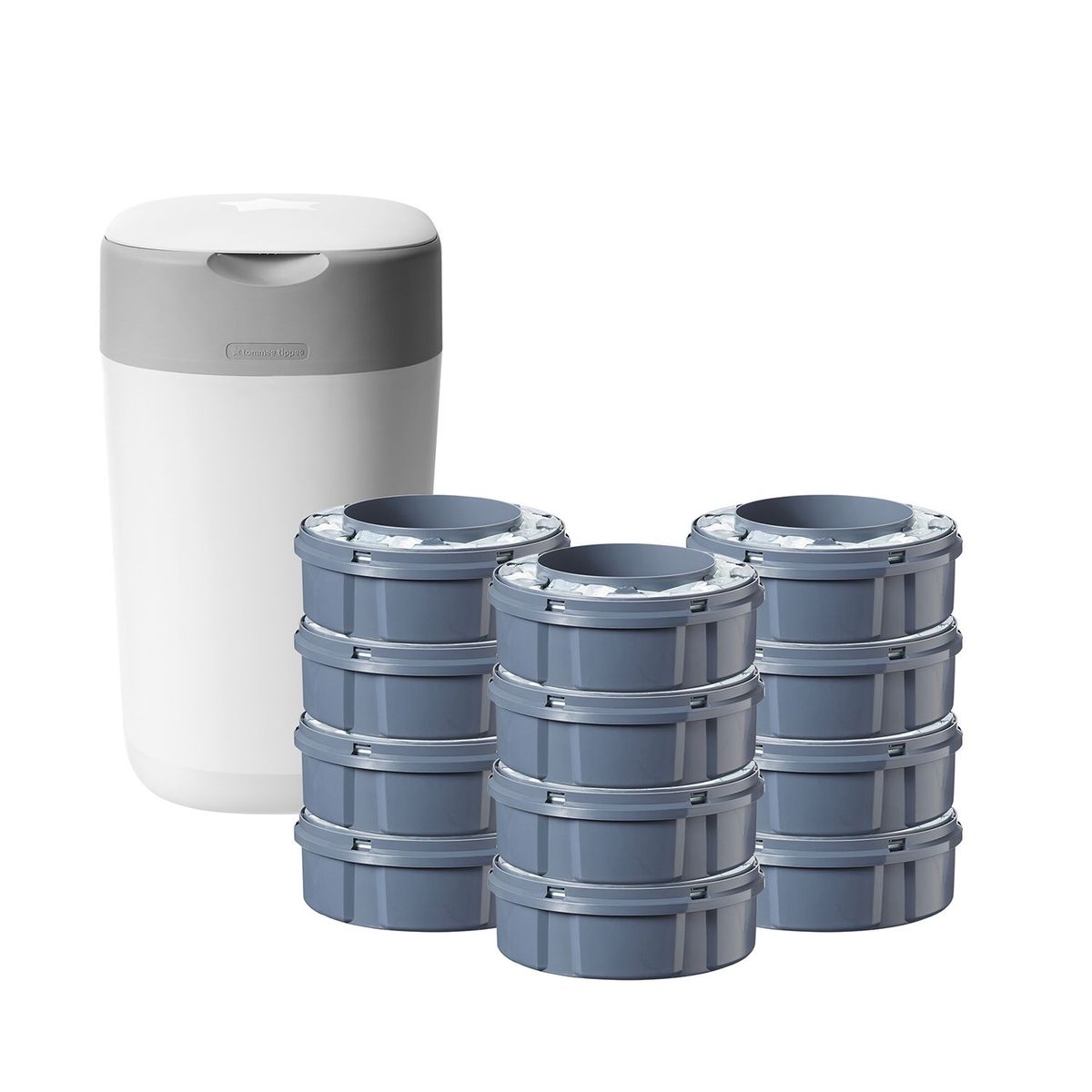 TOMMEE TIPPEE - Basurero pañales twist + 12 repuestos
