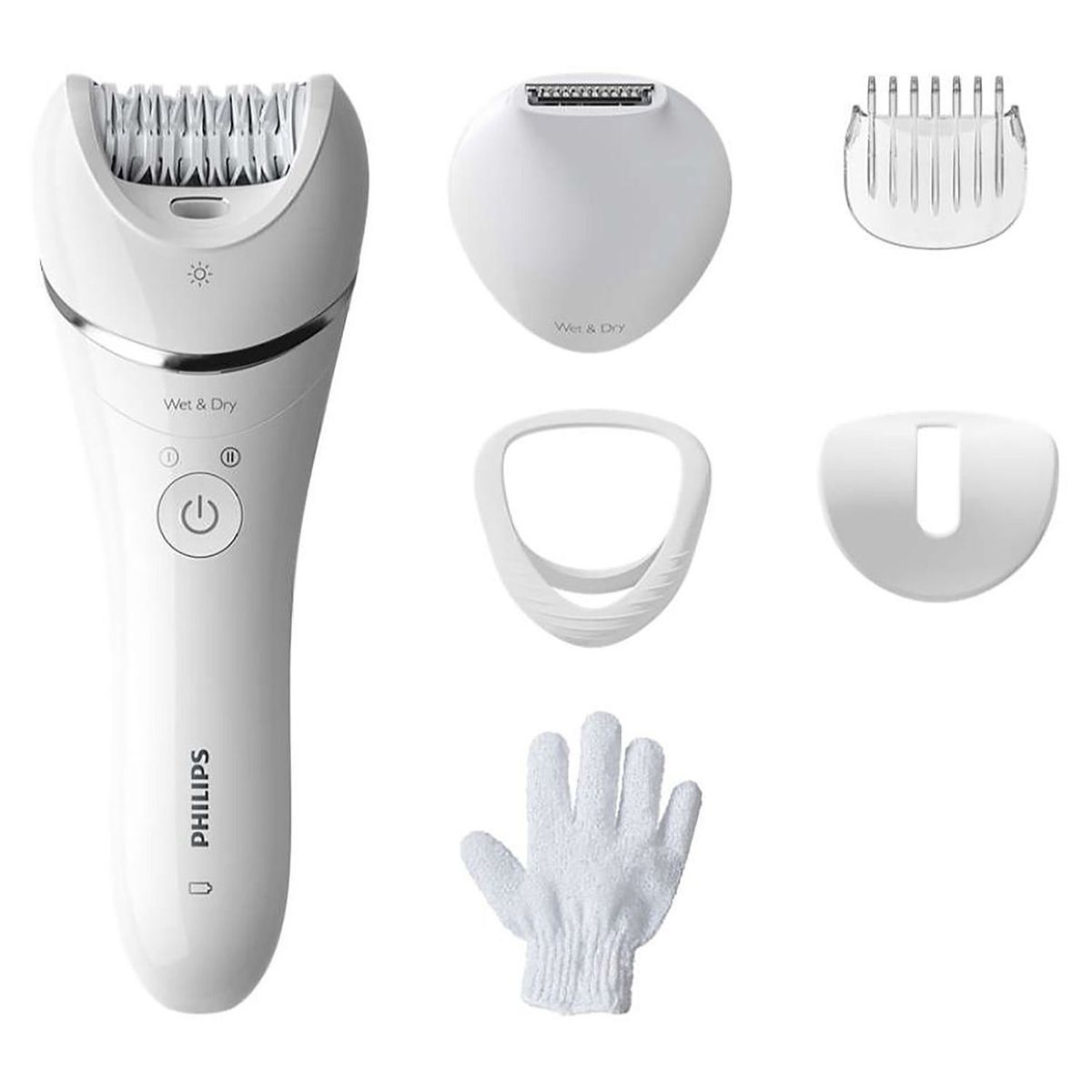 PHILIPS - Depiladora en húmedo y seco Serie 8000 BRE715 PHILIPS 6 Acc