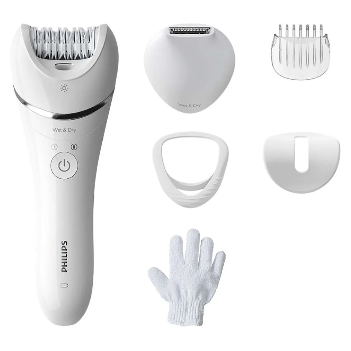 PHILIPS - Depiladora en húmedo y seco Serie 8000 BRE715 PHILIPS 6 Acc
