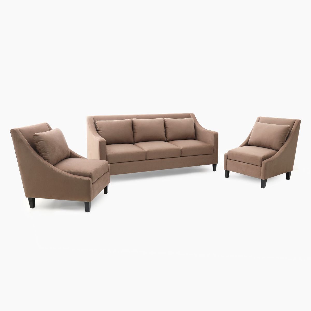 MICA - Juego de Sala  Sahara 3-1-1 Cuerpos color Tabaco