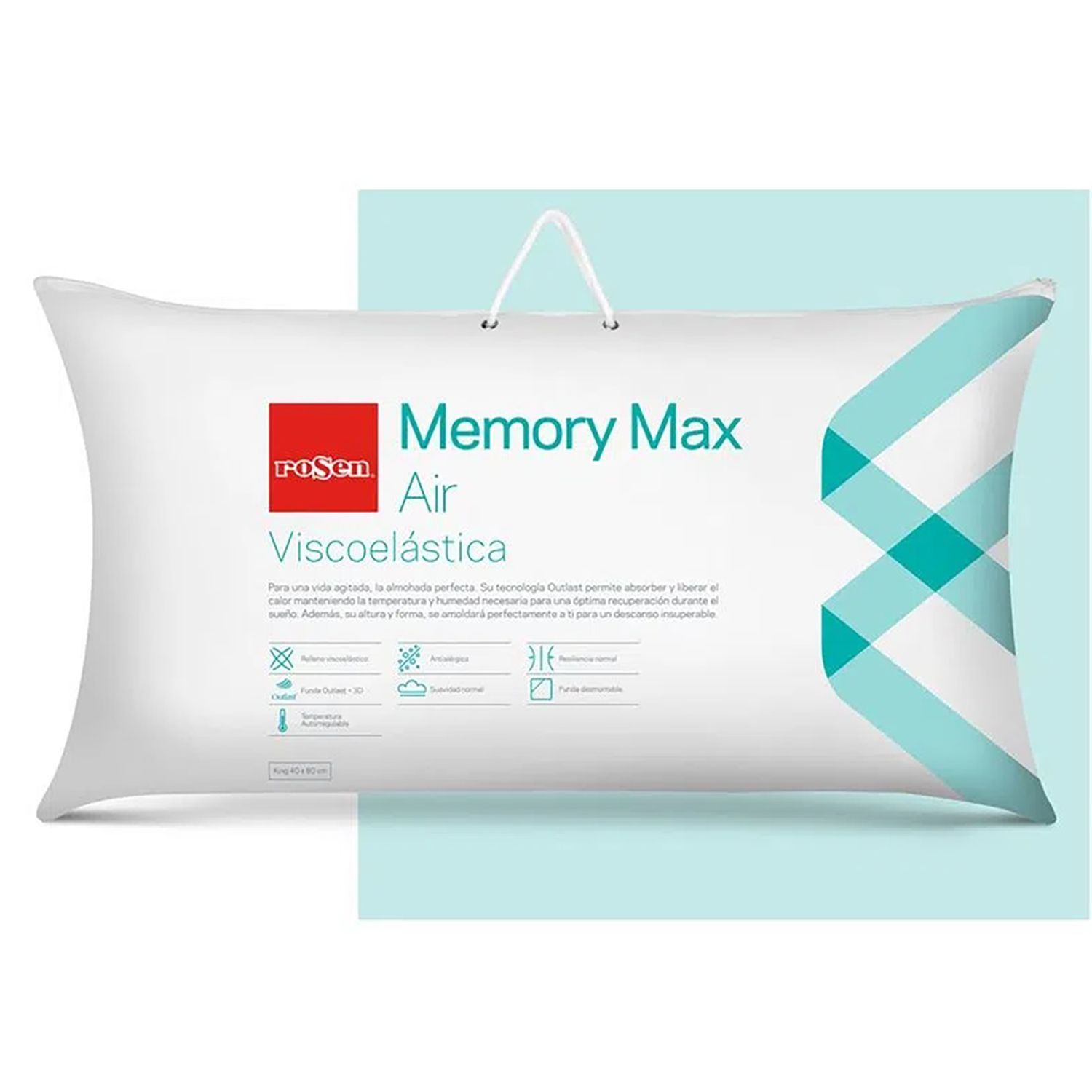 Almohada Viscoelástica Memory Max Air King 40X80cm ROSEN
