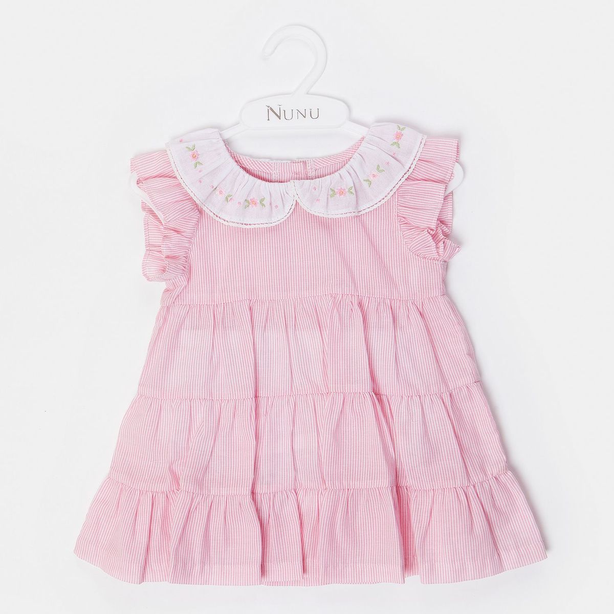 NUNU - Vestido Tiempos Listado Cuello Nansú