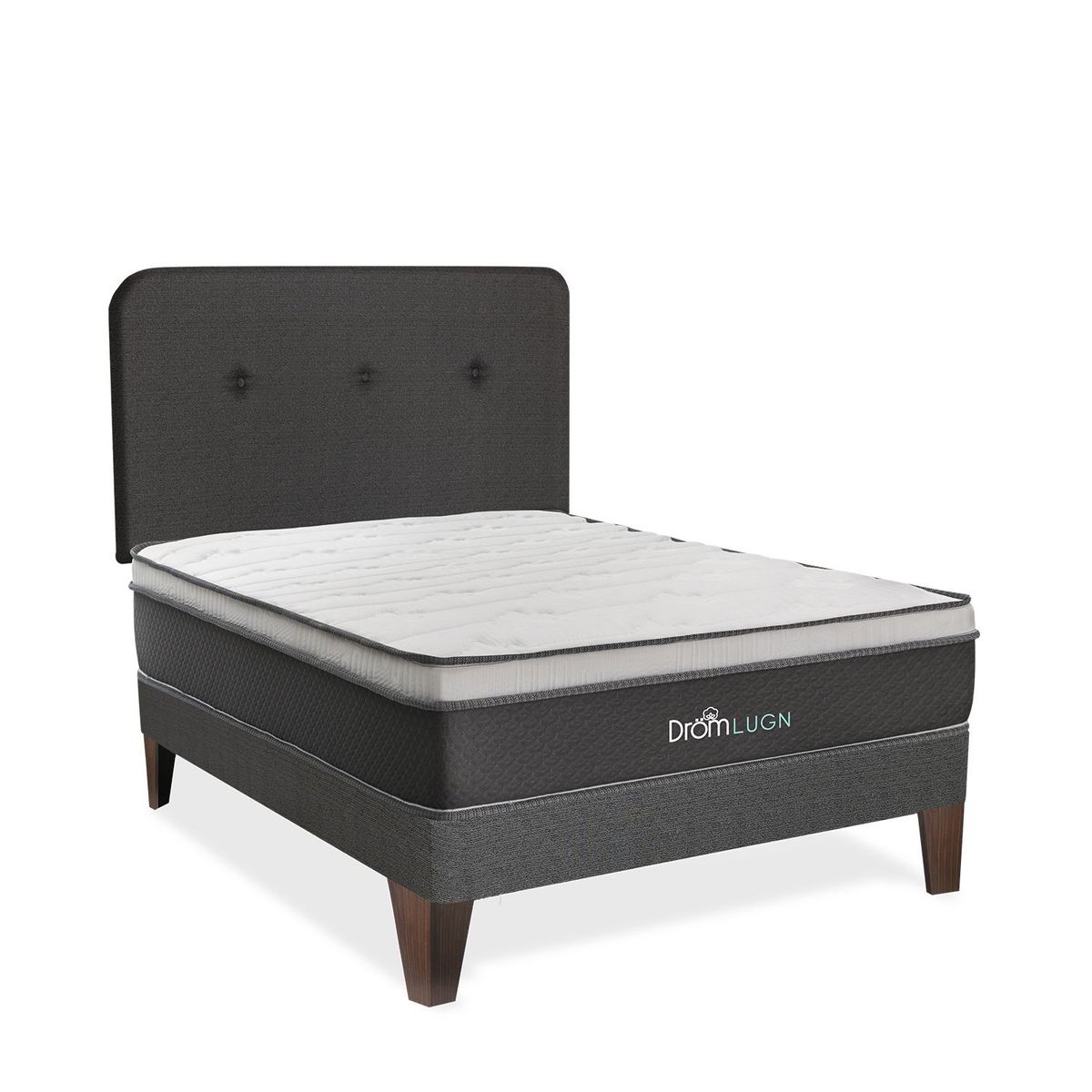 DROM - Dormitorio Europeo Lugn 2Plz + 2 Almohadas y Protector