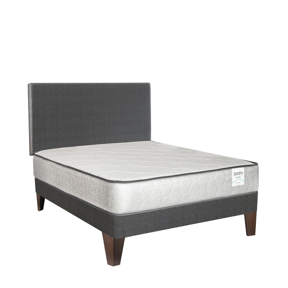 DROM - Dormitorio Europeo Himlen 2Plz + 2 Almohadas y Protector