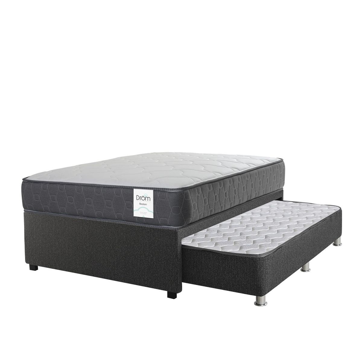 DROM - Cama Divan Resten 1.5Plz + 1 Almohada Viscoelástica y Protector