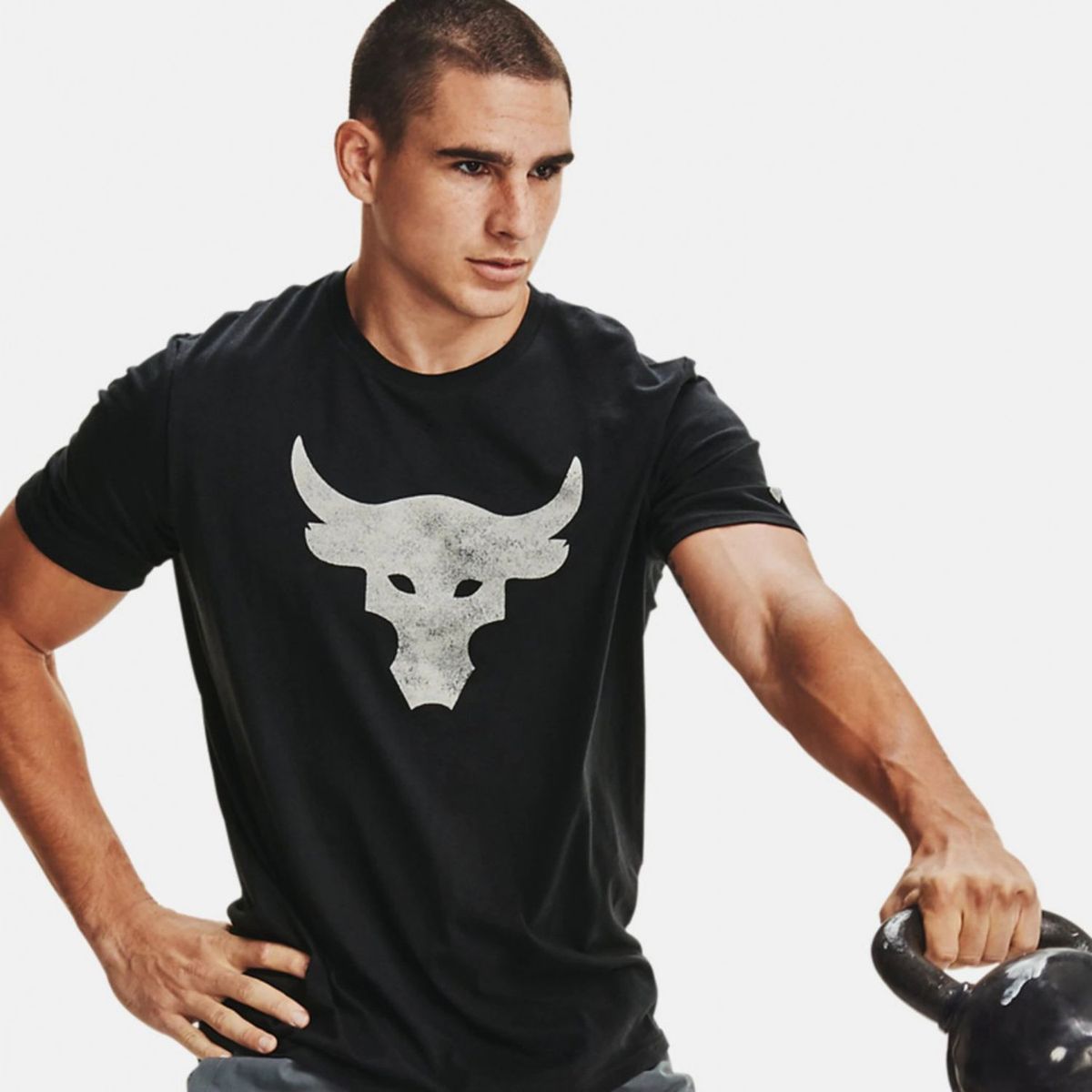 UNDER ARMOUR - Polo Project Rock Brahma Bull SS Training Hombre 