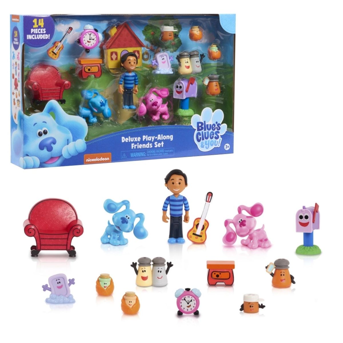 BLUES CLUES - Figuras Las Pistas de Blue Pack x14