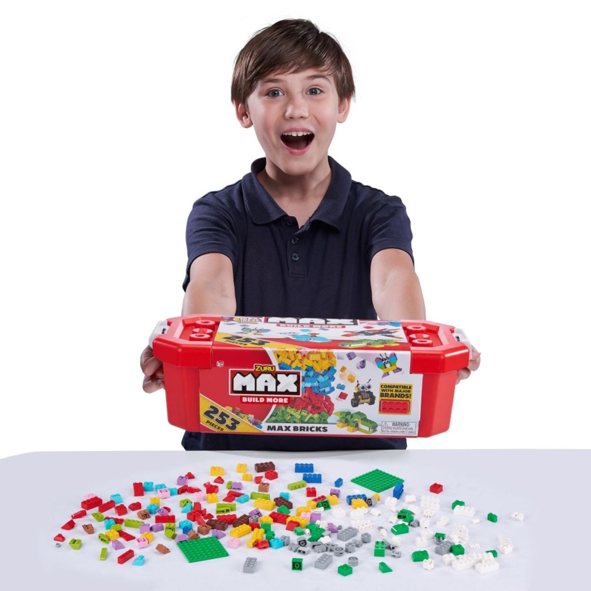 MAX BUILD MORE - Bloques De Construcción 253 Piezas Max Build More