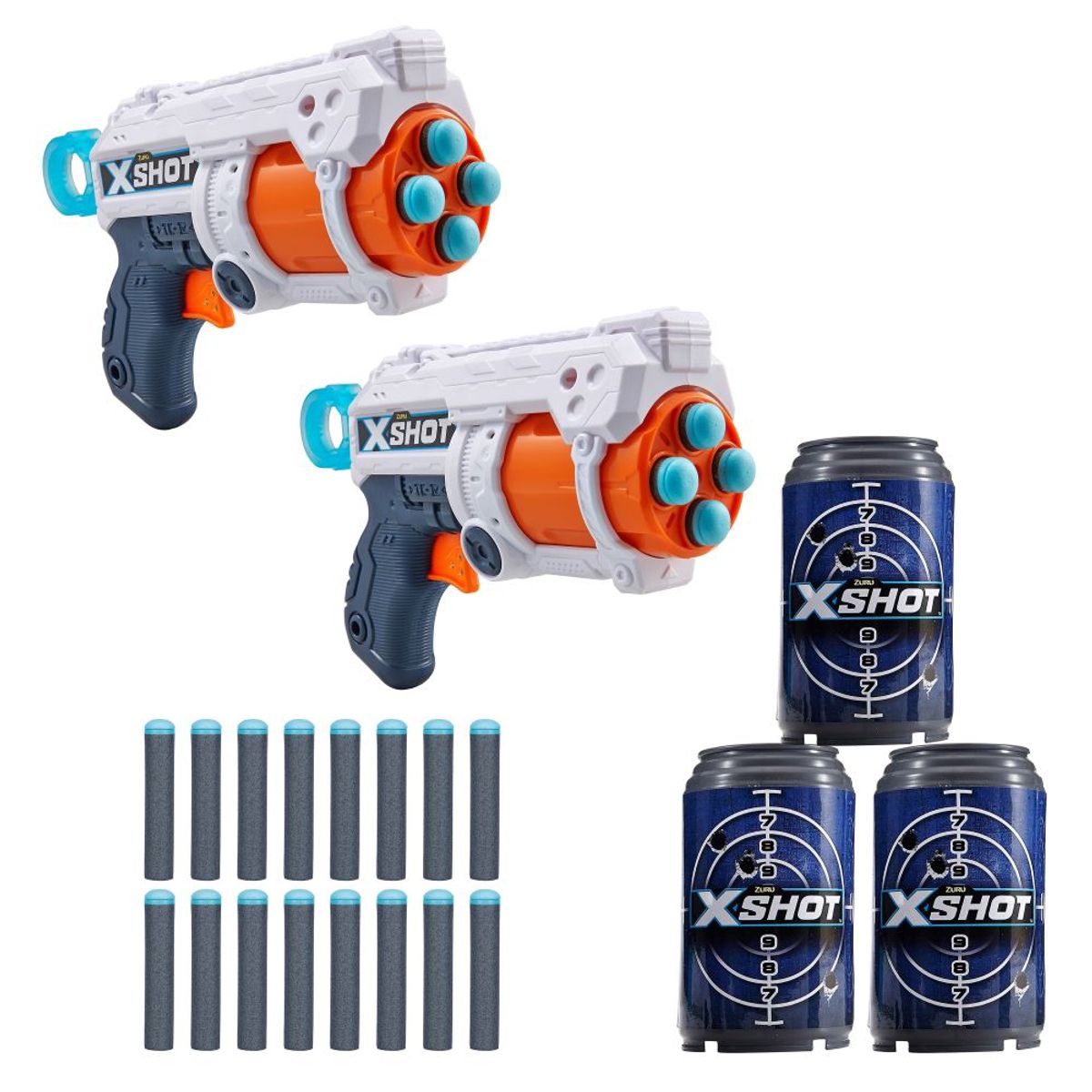 X-SHOT - Lanzador De Dardos Pack X2 Fury 4