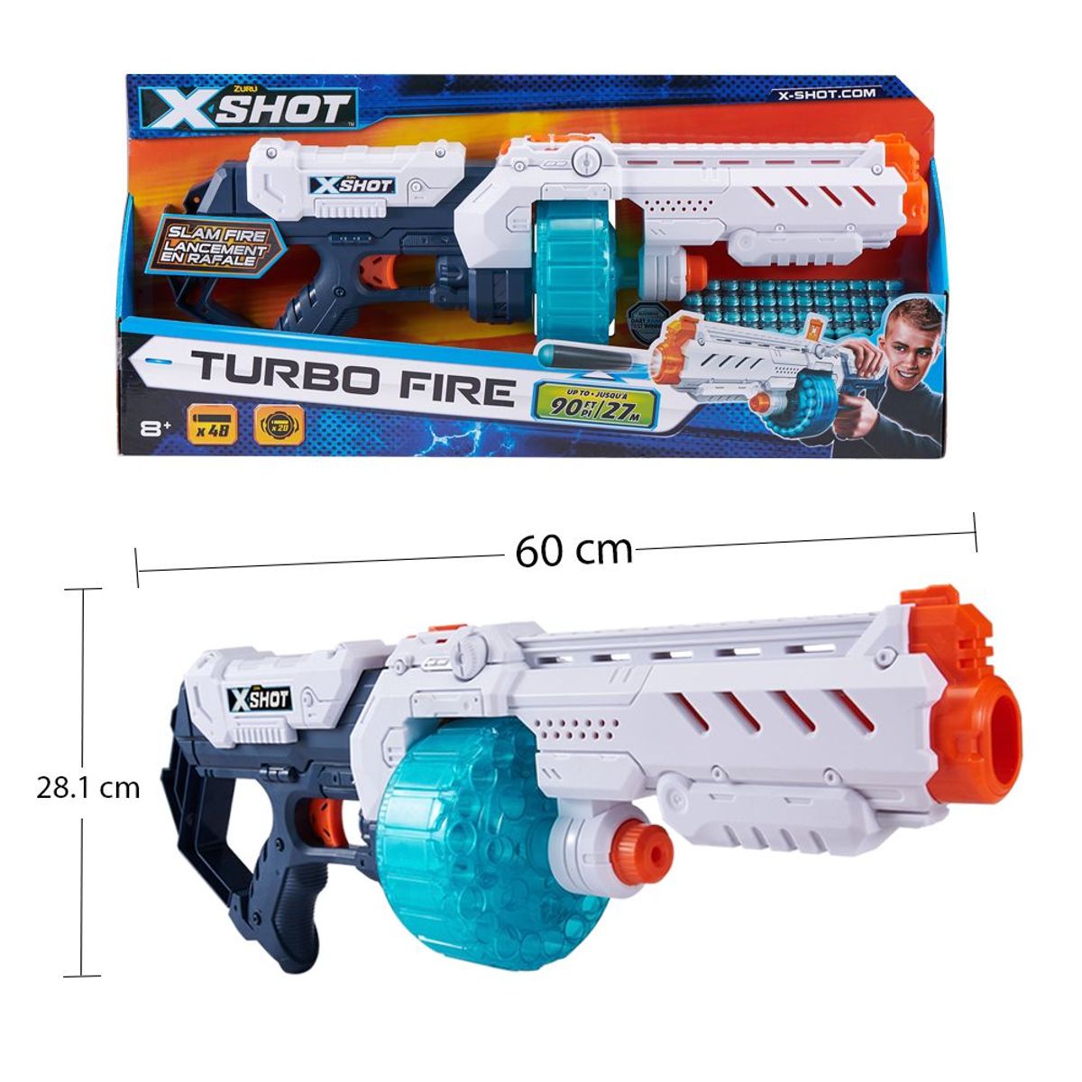 X-SHOT - Lanzador De Dardos Turbo Fire
