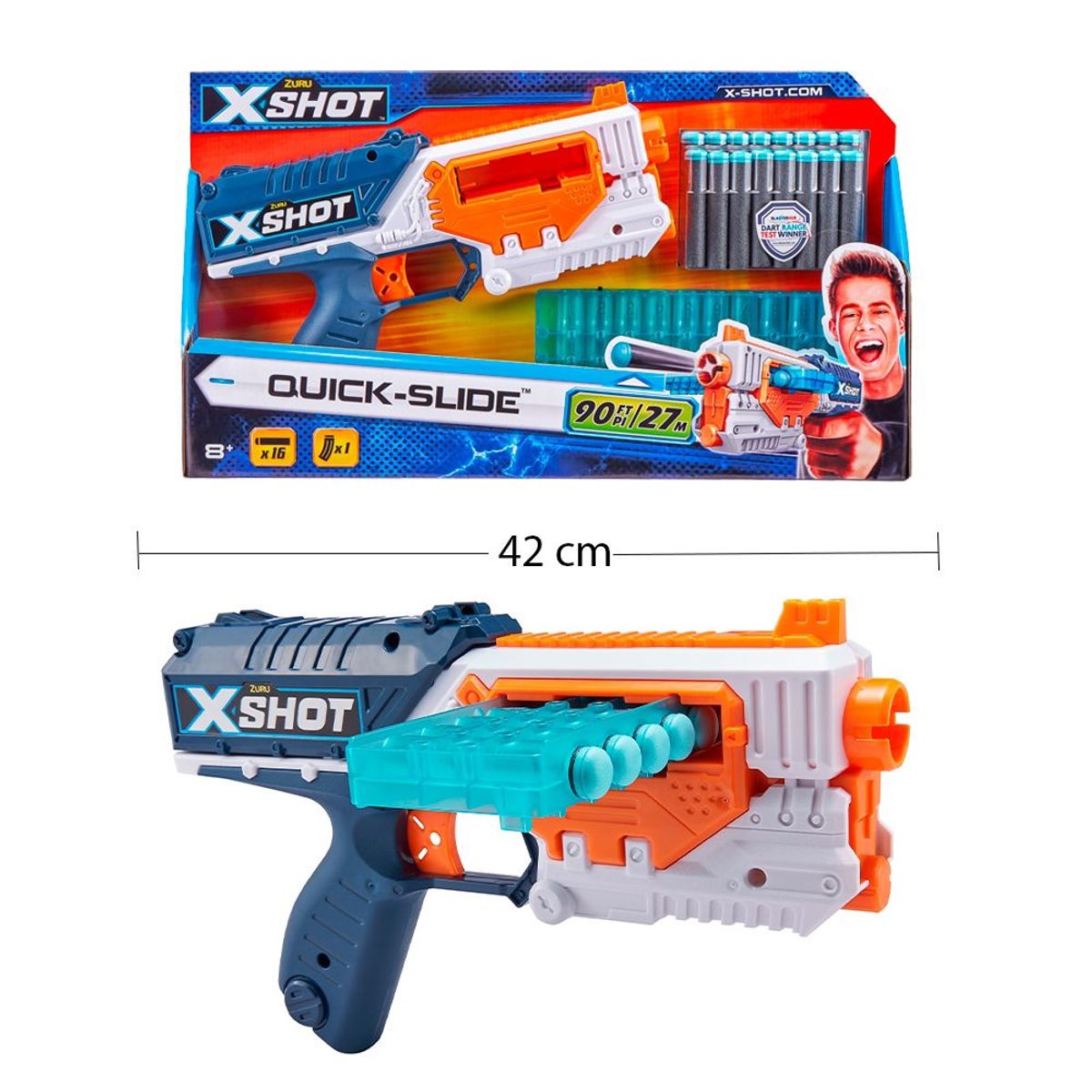 X-SHOT - Lanzador De Dardos Quick Slide