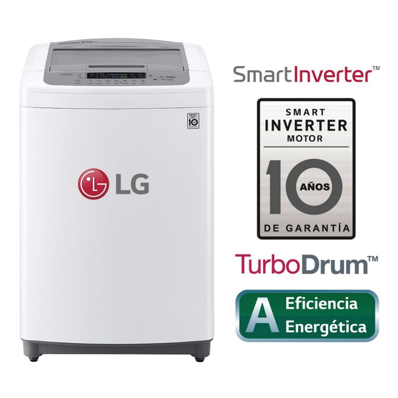 LG - Lavadora WT16WPB 16Kg Smart Motion Carga Superior Blanco LG
