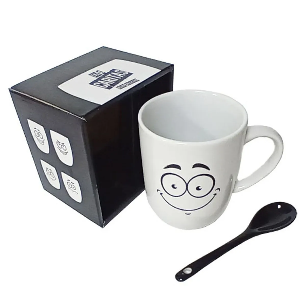 PITUKASA - Taza Caritas Sonrisa con Cucharita