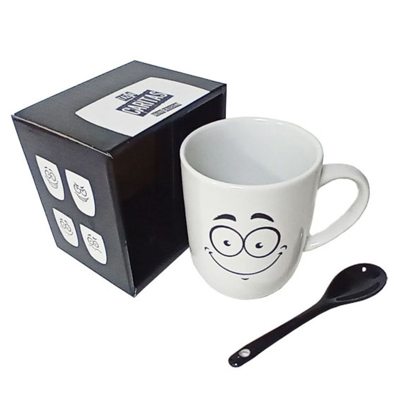PITUKASA - Taza Caritas Sonrisa con Cucharita