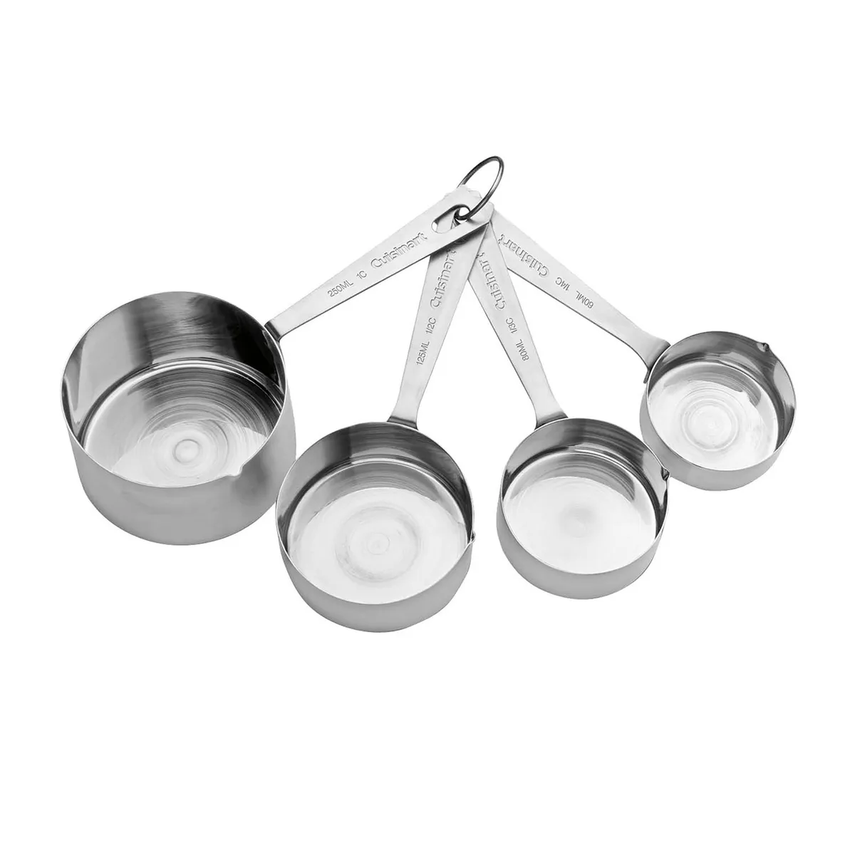 CUISINART - Juego x4 Tazas Medidoras Acero Inoxidable
