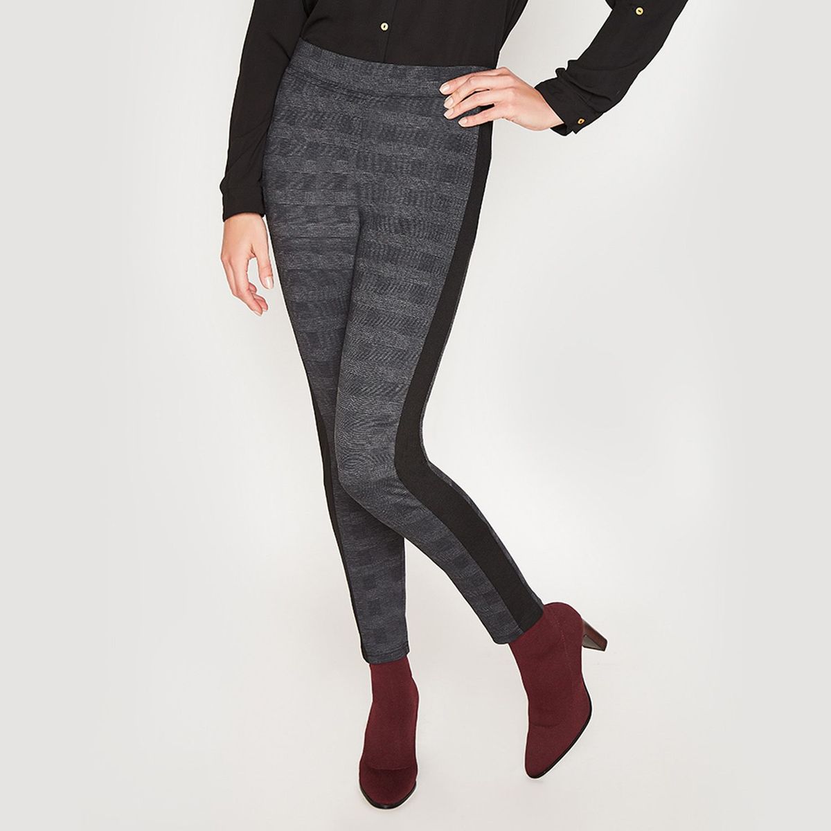 CAFFARENA - Leggings Diseño Cuadros Mujer