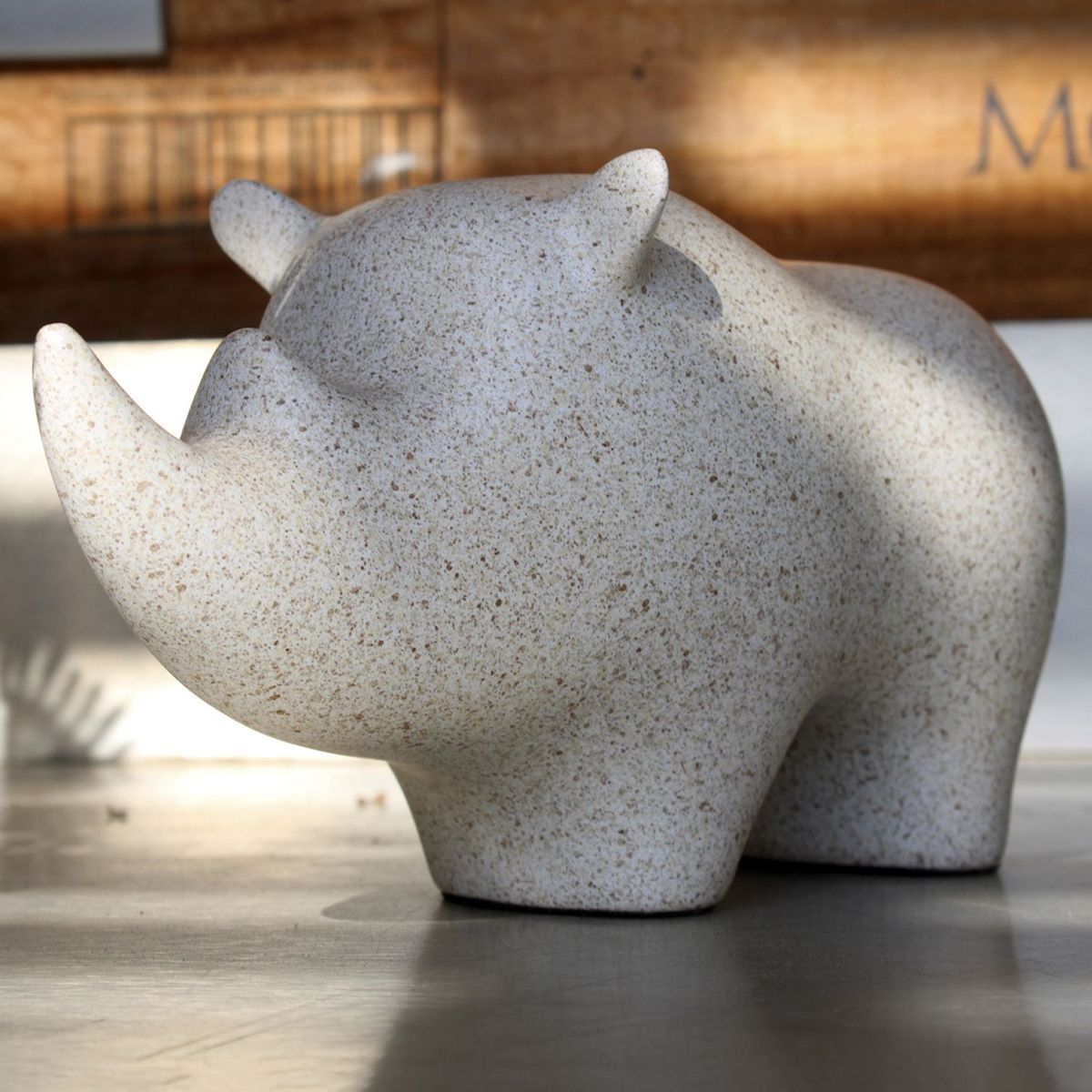 TAHUA POTTERY - Adorno  Rinoceronte Mini Zoo 