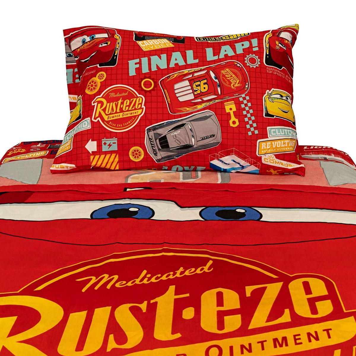 DISNEY - Juego de Sábanas Infantiles Cars Lap 1.5 Plazas