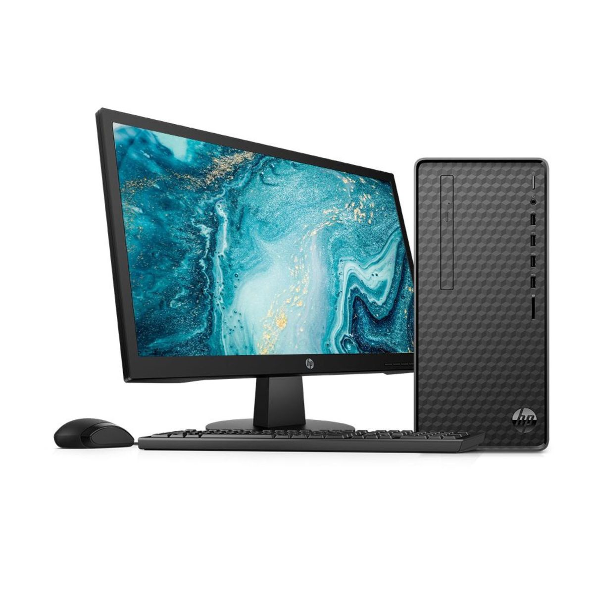 HP - Computadora de escritorio HP M01-F1004BLA Intel Core i5-10400 4GB 1TB