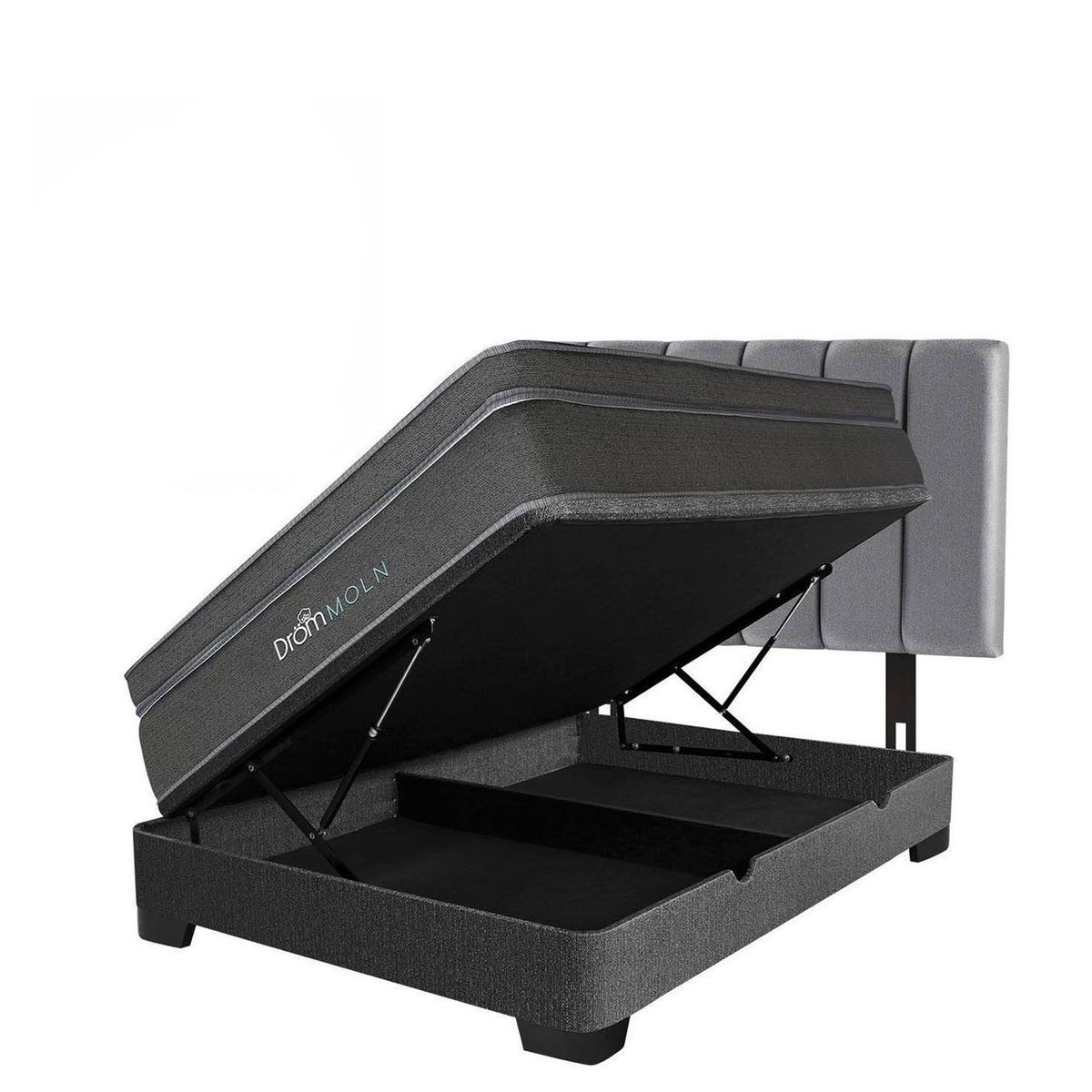 DROM - Dormitorio Boxet Moln 2 Plz + 2 Almohadas Viscoelásticas + Protector