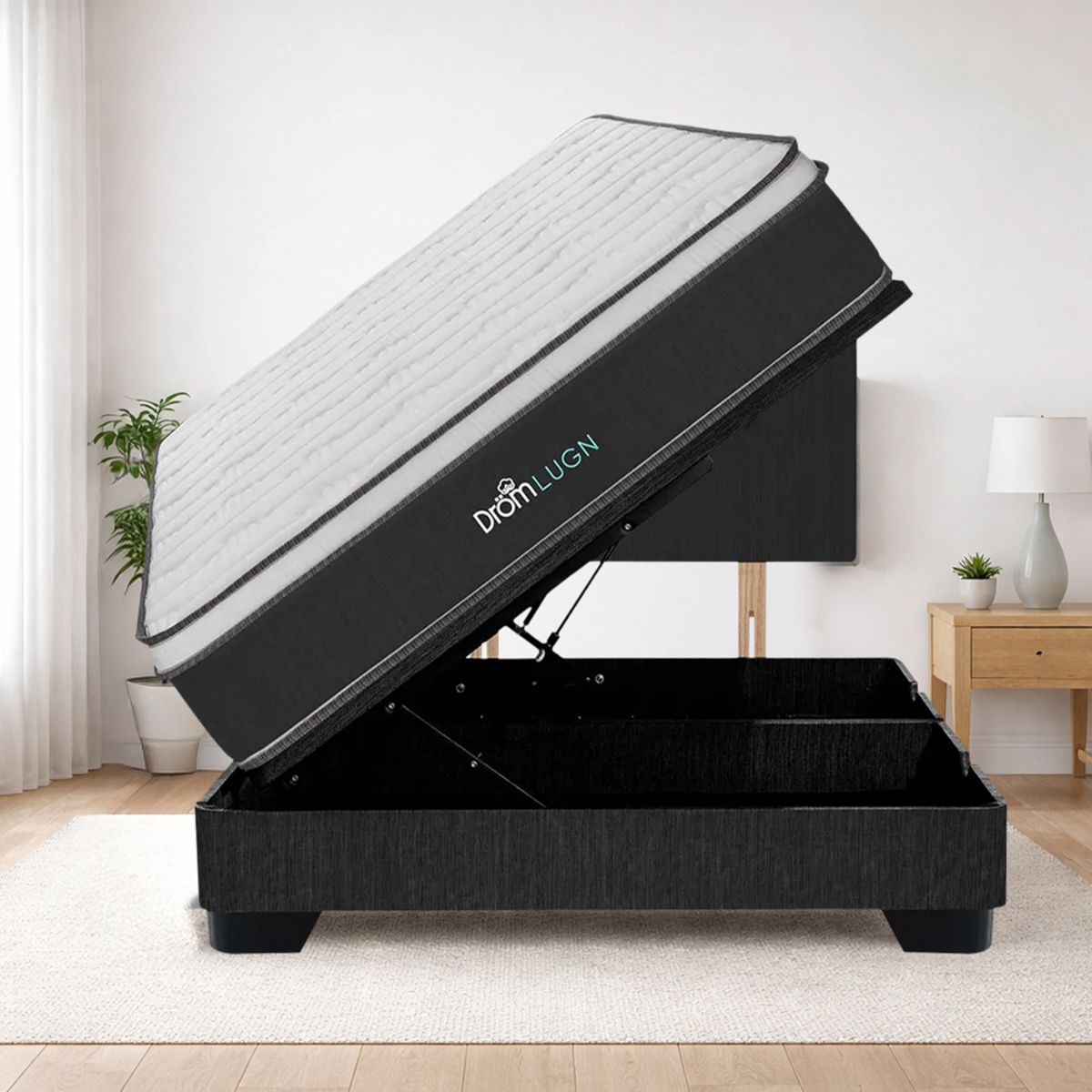 DROM - Dormitorio Boxet Lugn 2Plz + 2 Almohadas y Protector