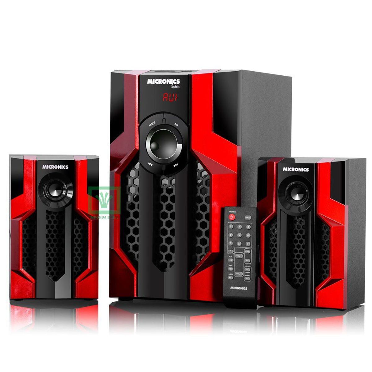 MICRONICS - Parlante 2.1 Spirit Subwoofer 70 Watts BT/USB