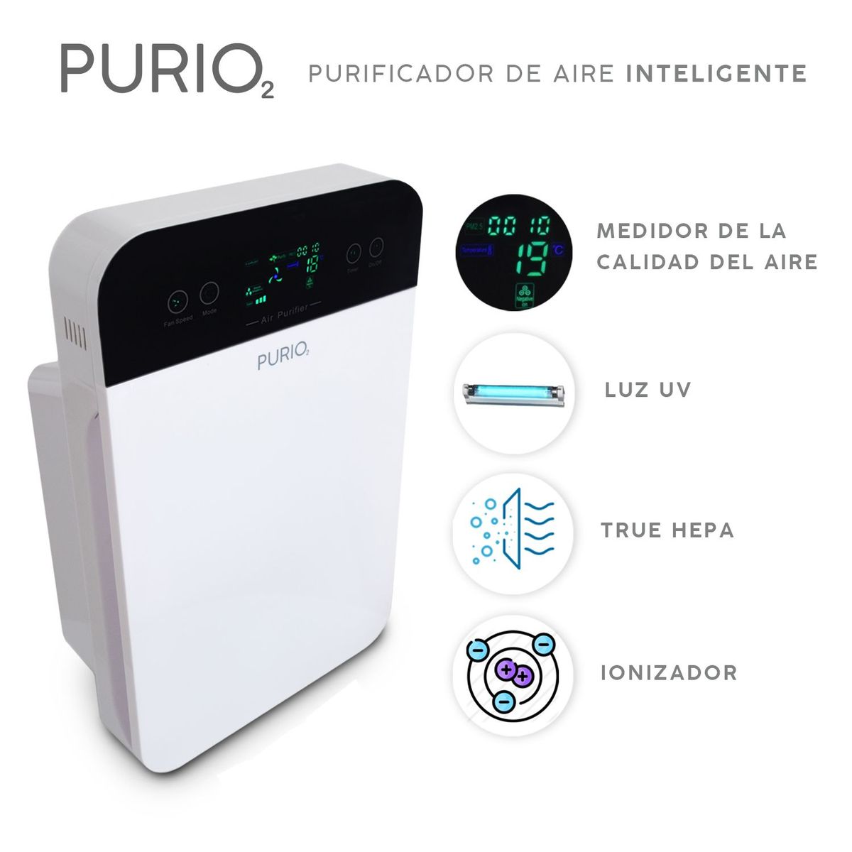 PURIO - Purificador de Aire Inteligente Air NEO UV