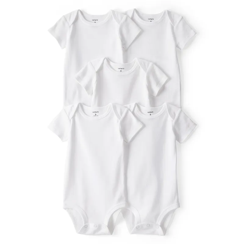 CARTER'S - Body Bebé Niño Niña Pack X5 Algodón Carters