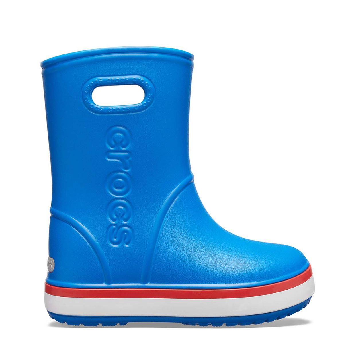 CROCS - Botas Niños Unisex Crocs Rain Boot Bright Cobalt/Flame