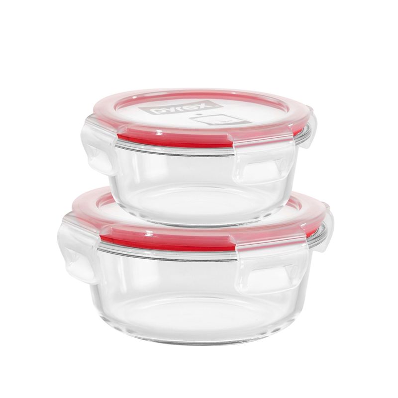 PYREX - Set x2 Refractario Easy Vent 600 ml + 900 ml