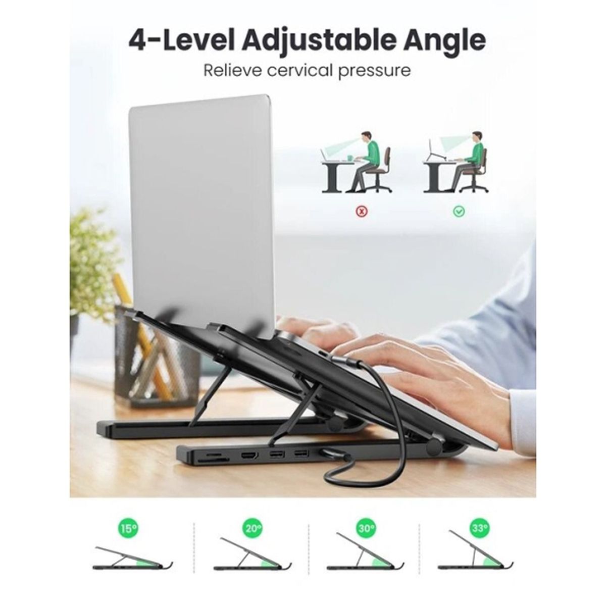 UGREEN - Hub X-Kit y soporte para Laptop