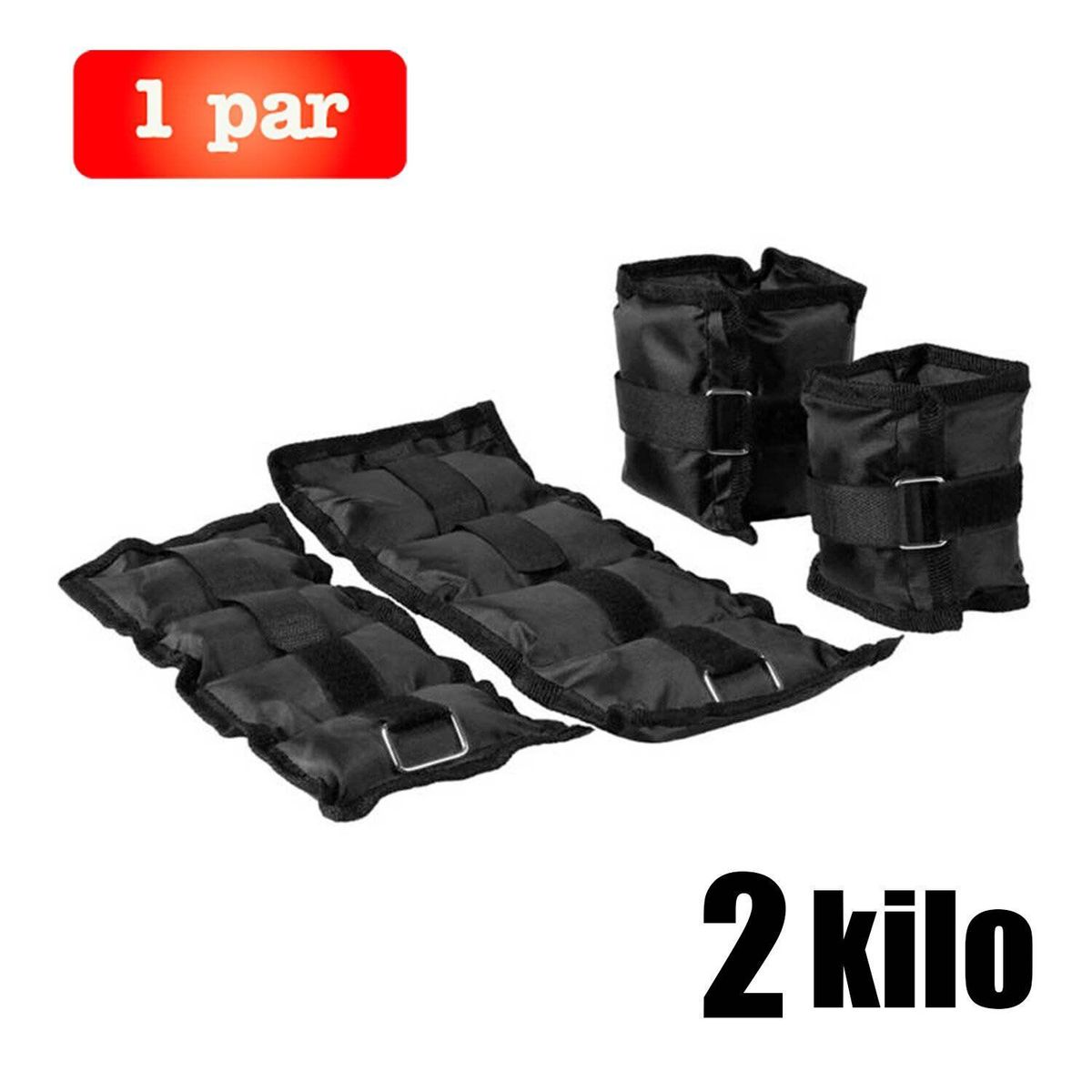 GENERICO - Pesas Tobilleras 2 kilos par