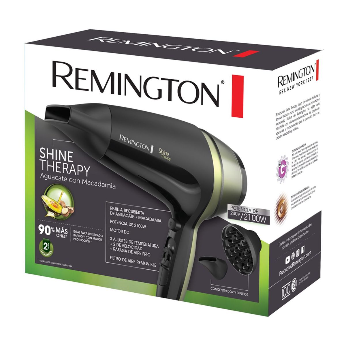REMINGTON - Secadora De Cabello 2100W Shine The