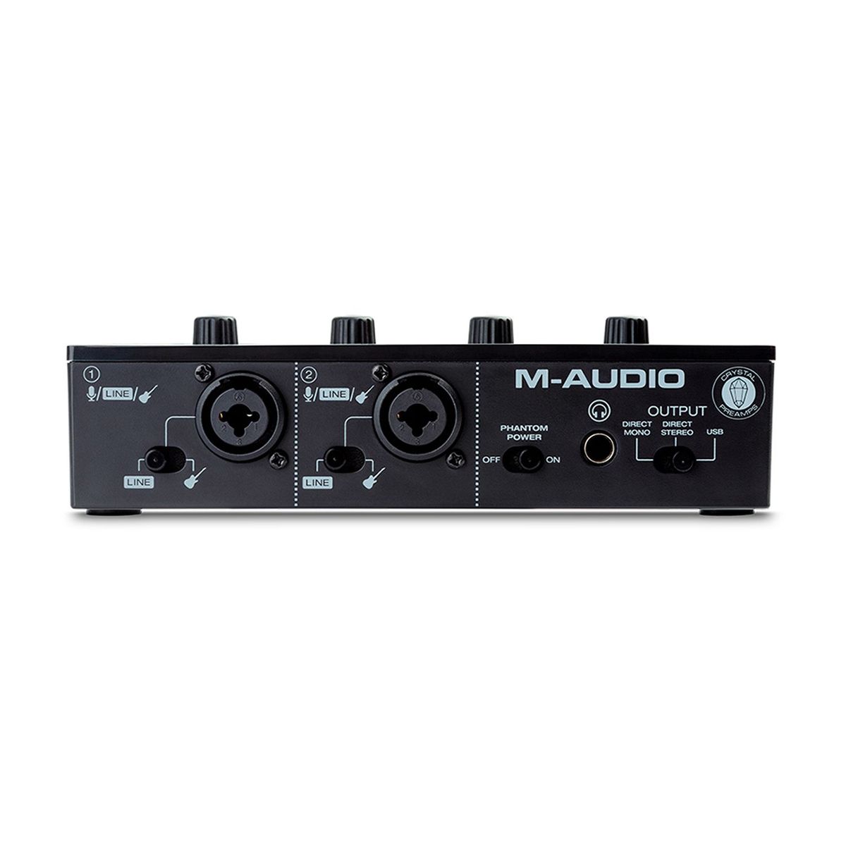 M AUDIO - Interfaz de Grabación - M-AUDIO - M-Track Duo - Negro