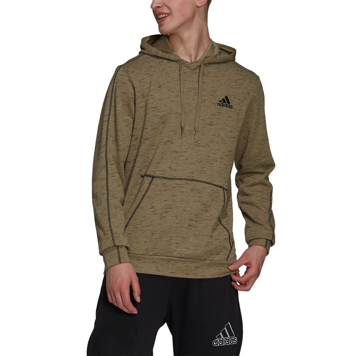 ADIDAS - Polera Essentials Mélange Casual Hombre
