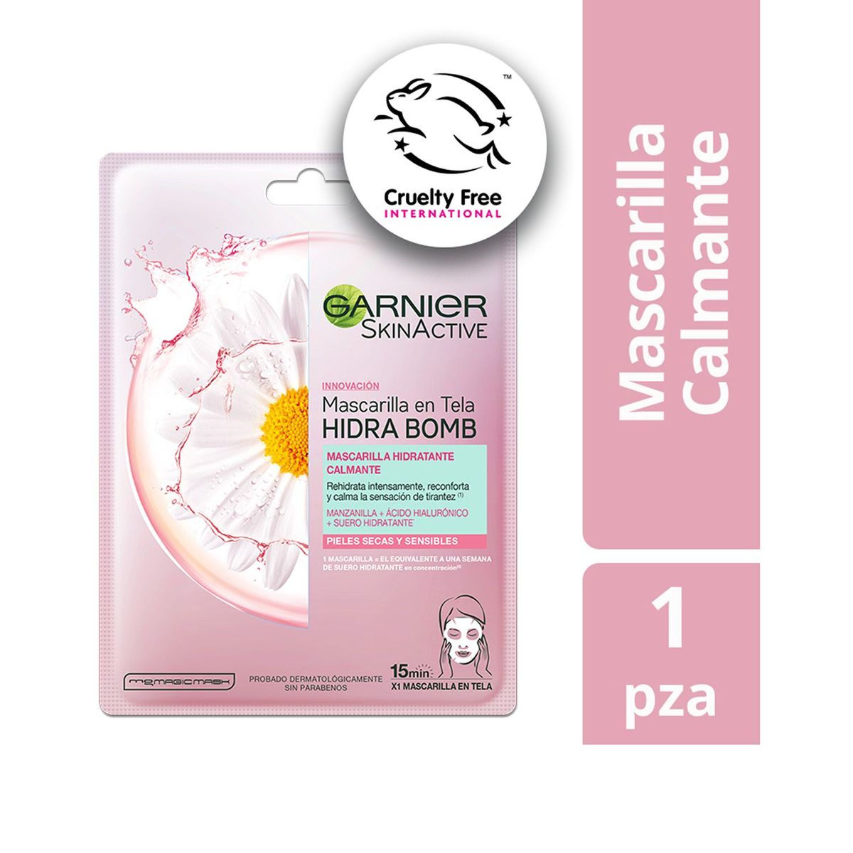 Garnier - Mascarilla En Tela Hidra Bomb Calmante Garnier Skin Active
