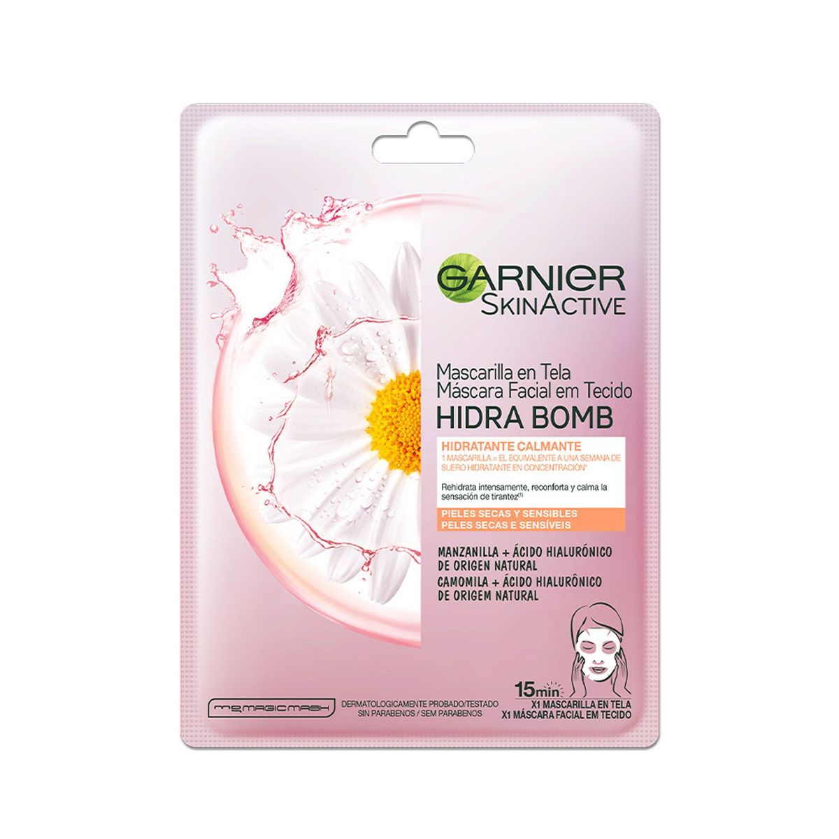 Garnier - Mascarilla En Tela Hidra Bomb Calmante Garnier Skin Active
