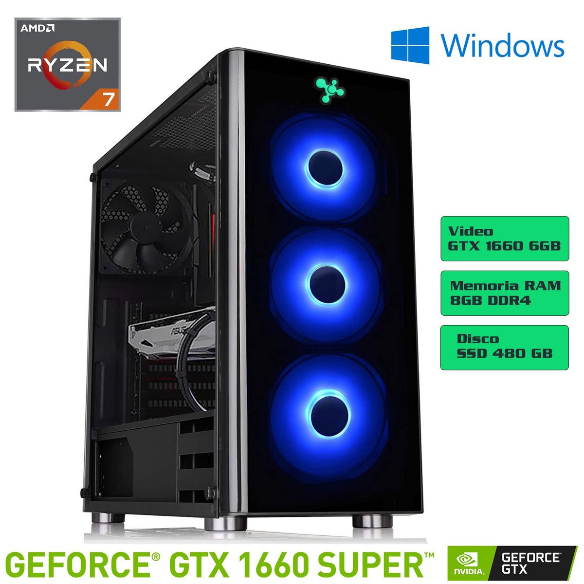 EXIN - Laptop EXIN Razor Ryzen 7 8GB GTX1660