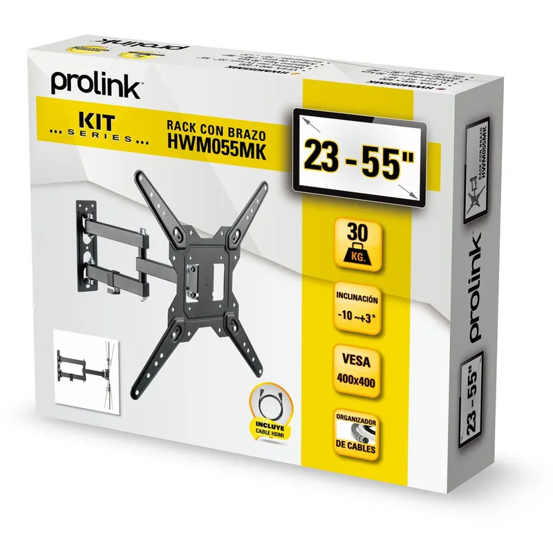 PROLINK - Rack Con Brazo LCD-TV-23-55+ Cable HDMI