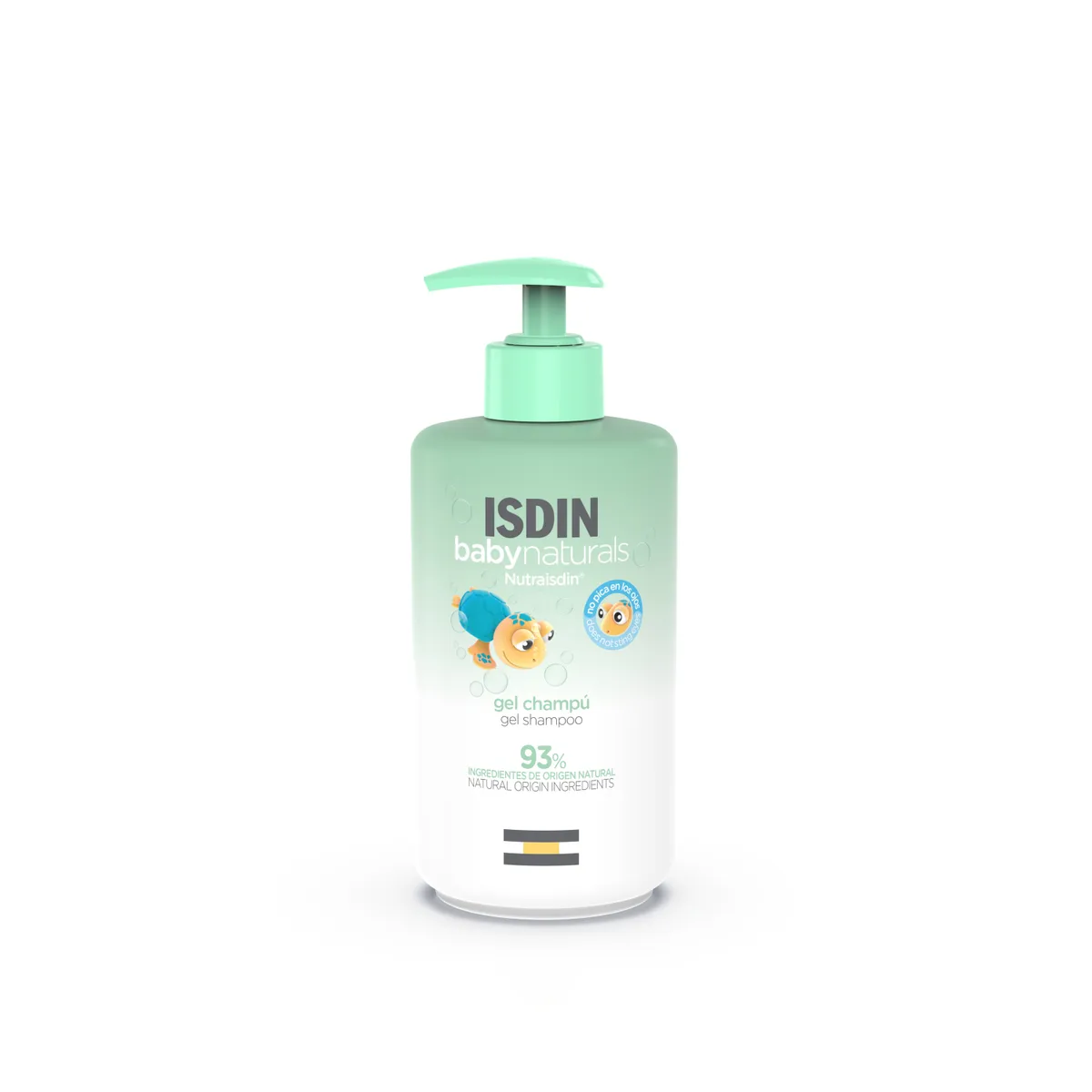 ISDIN - ISDIN Babynaturals Gel Champú 400ML - Gel shampoo suave para la piel y el cabello del bebé