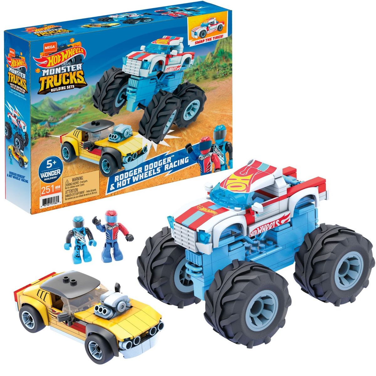 MEGA CONSTRUX - Pack Hot Wheels Rodger & Dodger #1