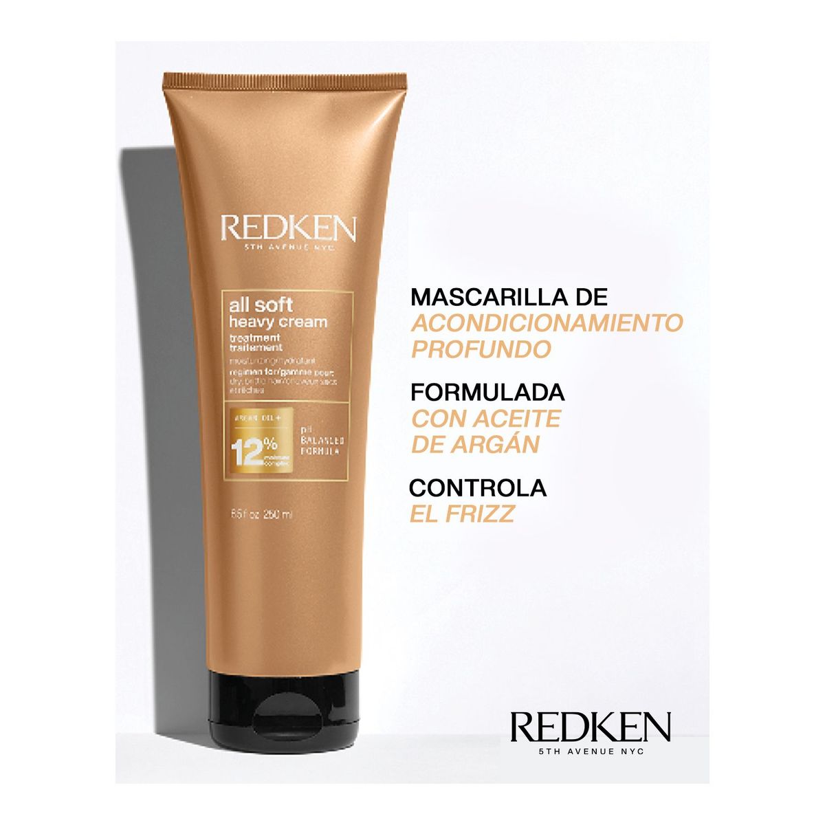 REDKEN - Tratamiento Para Cabello Seco Heavy Cream All Soft 250Ml