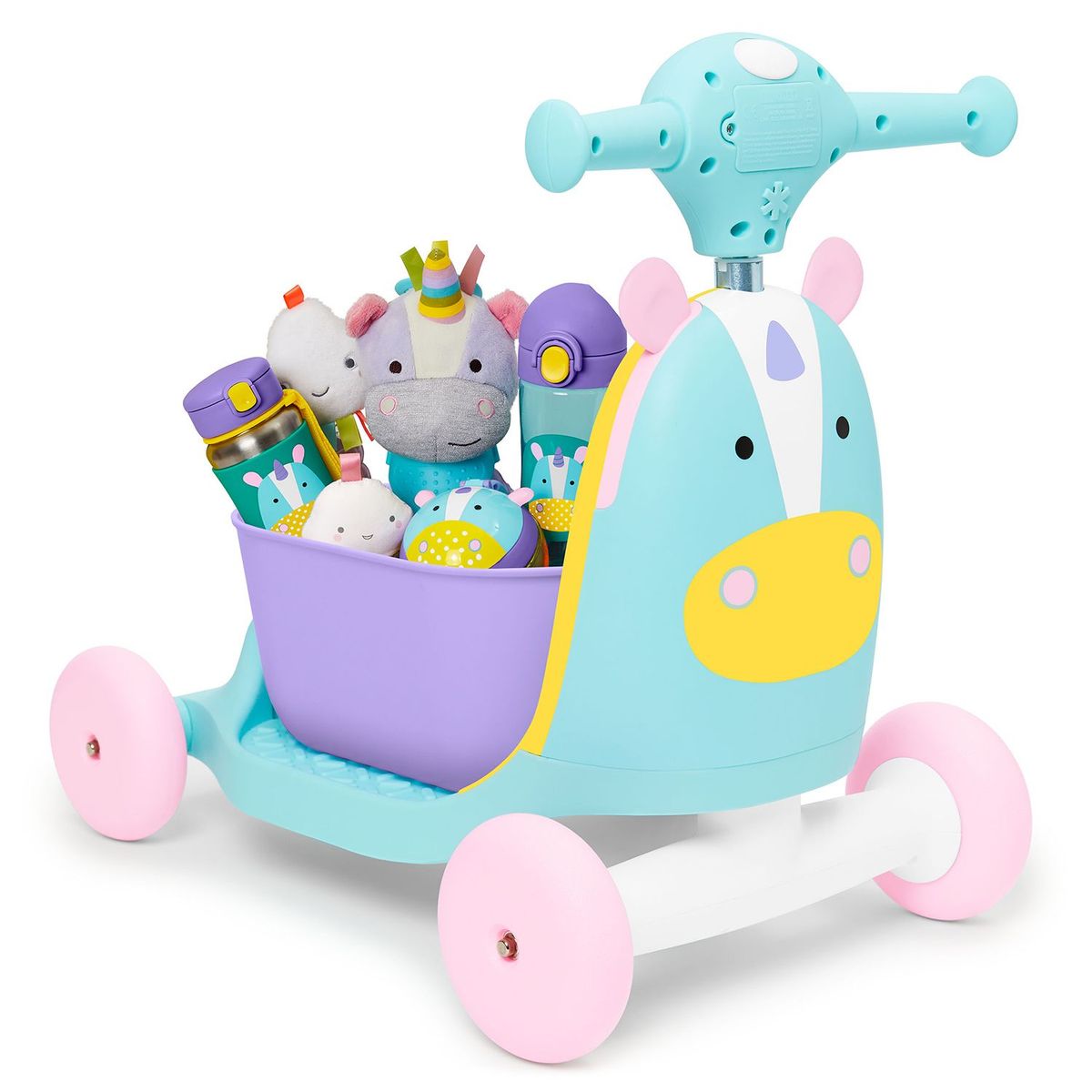 SKIP HOP - Scooter para Niños Unicornio Zoo 3 en 1 