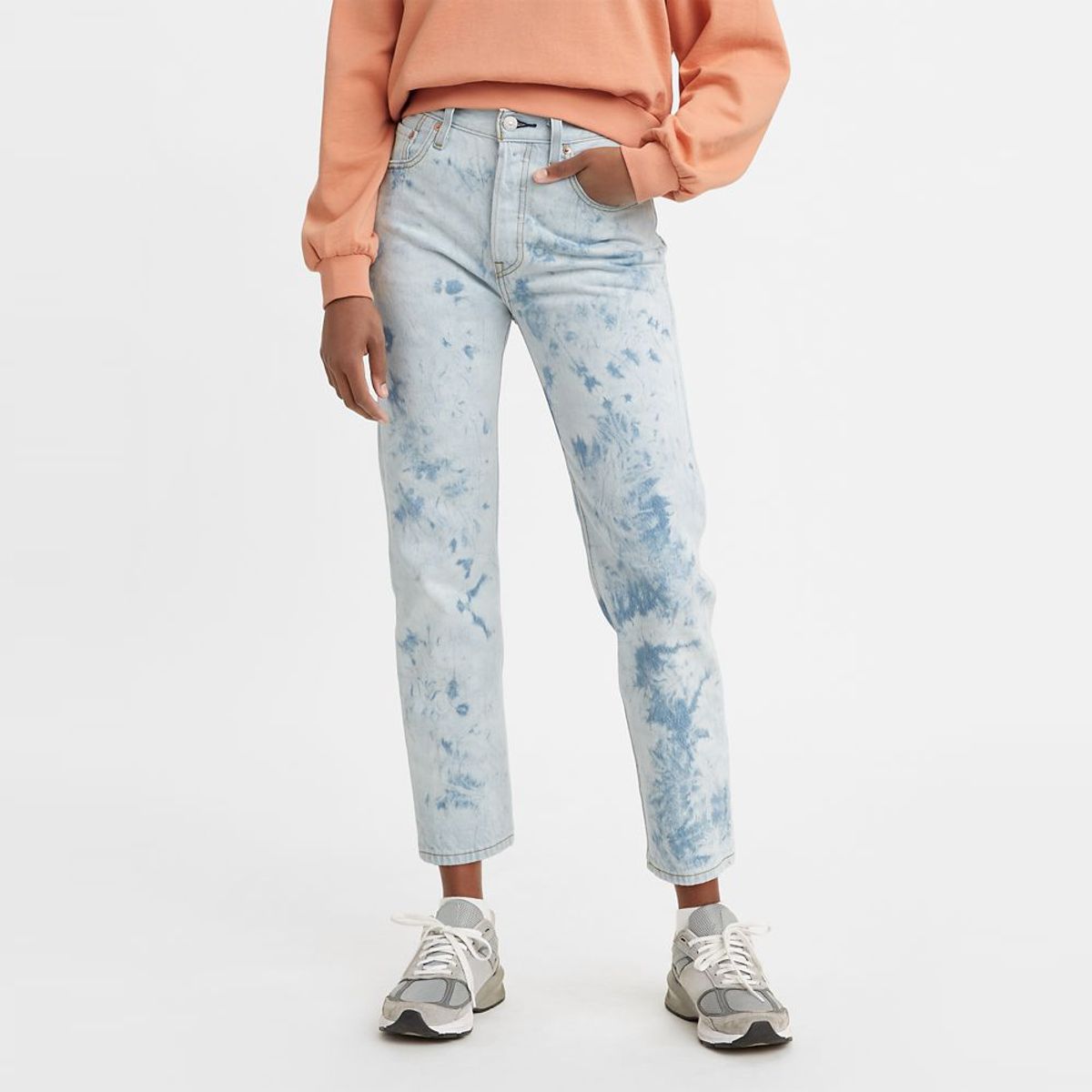 LEVIS - Jean 501 Original Tiro Medio Mujer Levis